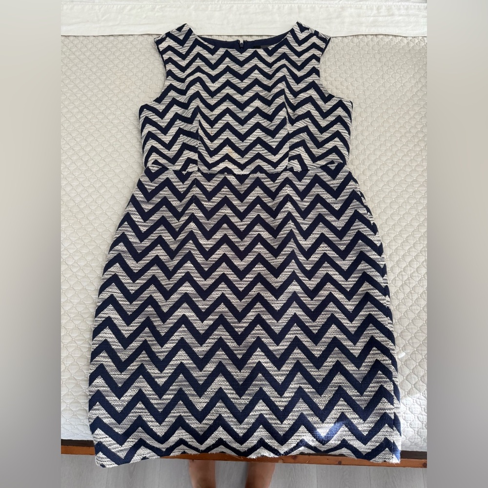 The Limited Zigzag Black and White Mini Dress